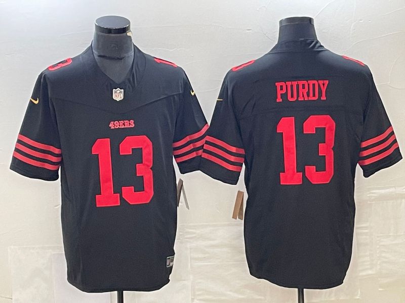 Men San Francisco 49ers #13 Purdy Black 2023 Nike Vapor F.U.S.E. Limited NFL Jersey->san francisco 49ers->NFL Jersey